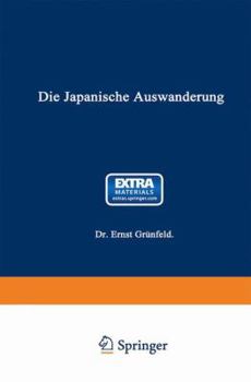 Paperback Die Japanische Auswanderung [German] Book