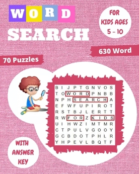 Paperback Word Search for Kids for Ages 5-10: Improve Spelling, Vocabulary, and Memory For Kids! Book
