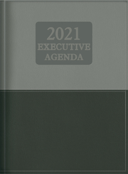 Imitation Leather The Treasure of Wisdom - 2021 Executive Agenda - Black/Gray: An Executive Themed Daily Journal and Appointment Book with an Inspirational Quotation or Book