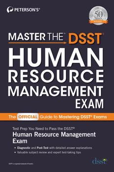 Paperback Master the Dsst Human Resource Management Exam Book