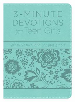 Imitation Leather 3-Minute Devotions for Teen Girls Book