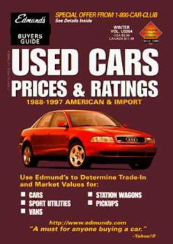 Paperback Edmund's Used Cars Prices & Ratings: 1989-1998 American & Import Book