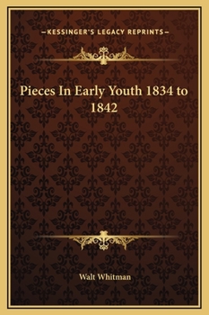 Hardcover Pieces In Early Youth 1834 to 1842 Book