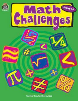 Paperback Math Challenges, Grades 5-8 Book