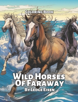 Paperback Wild Horses Of Faraway Coloring Book