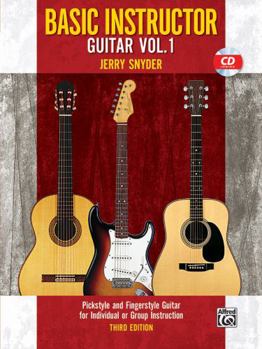 Paperback Basic Instructor Guitar, Bk 1: Pickstyle and Fingerstyle Guitar for Individual or Group Instruction, Book & CD [With CD (Audio)] Book