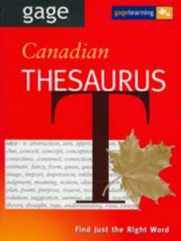 Paperback Gage Canadian Thesaurus Book