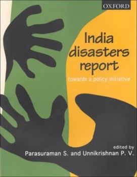 Paperback India Disasters Report: Towards a Policy Initiative Book