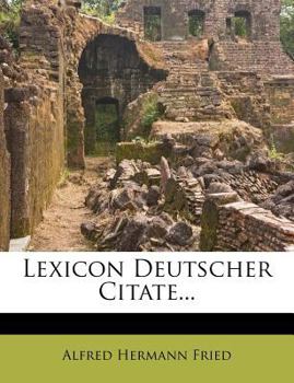 Paperback Lexicon Deutscher Citate... [German] Book