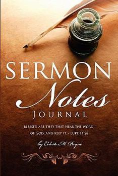 Paperback Sermon Notes Journal Book