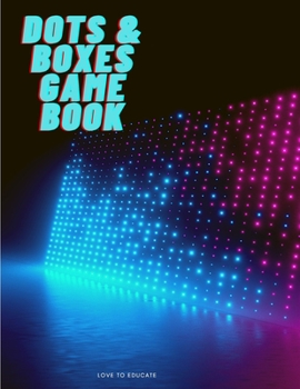 Paperback Dots & Boxes Game Book - 100 Pages with A Classic Strategy Game, Large and Small Playing Squares, Game of Dots and Boxes Book
