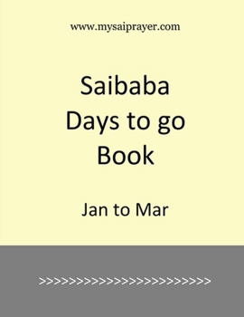 Paperback Saibaba Days to go book: Jan to Mar Book