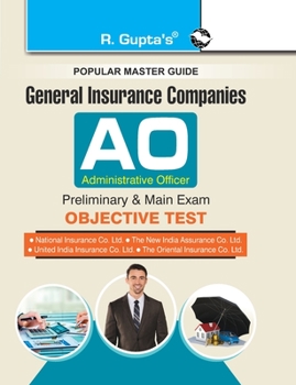 Paperback General Insurance Companies: Administrative Officer (Preliminary & Main) Exam Guide Book