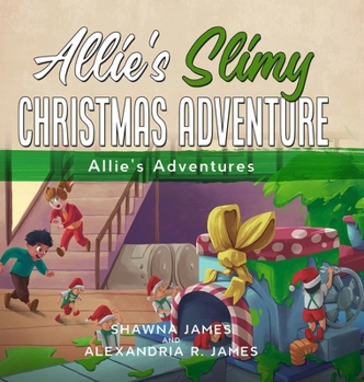 Hardcover Allie's Slimy Christmas Adventure [Large Print] Book