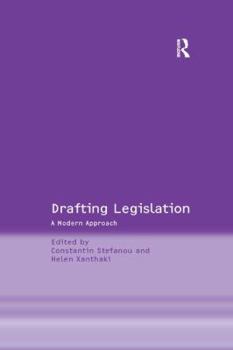 Paperback Drafting Legislation: A Modern Approach Book