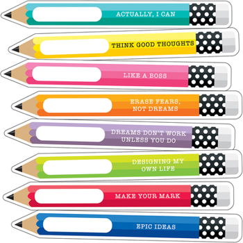 Misc. Supplies Hello Sunshine Motivational Pencils Cutouts Book
