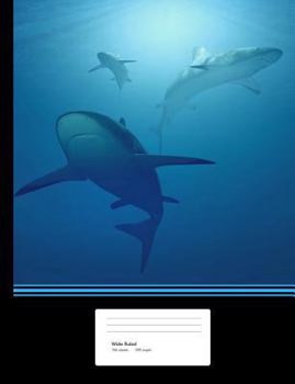 Paperback Shark Composition Book: Notebook Wide Ruled Paper 200 pages 100 sheets Book