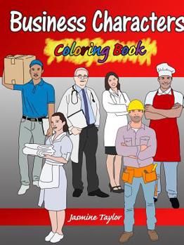 Paperback Business Character Coloring Book