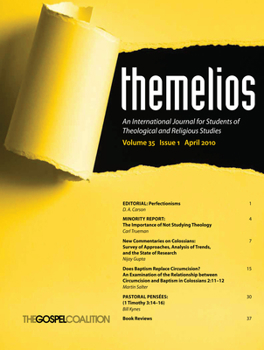 Paperback Themelios, Volume 35, Issue 1 Book