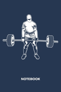 NOTEBOOK: Ruled Fitness Journal - Lined Powerlifter Organizer Weightlifting Motivation Planner - Girlfriend Gift Idea Boyfriend - Clean and Press ... 120 Pages - Fitness Athlete Birthday Present