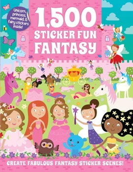 Paperback 1,500 Sticker Fun Fantasy Book