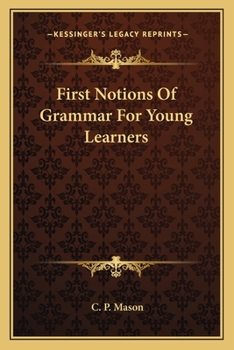 Paperback First Notions Of Grammar For Young Learners Book