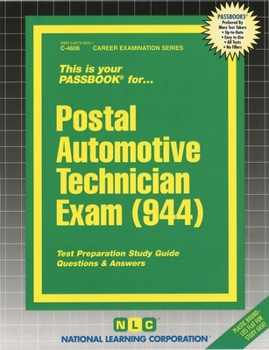 Spiral-bound Postal Automotive Technician Exam (944), Volume 4606 Book