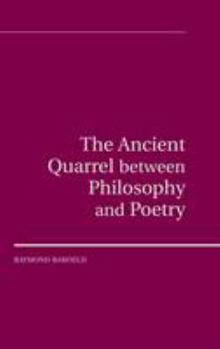 Hardcover The Ancient Quarrel between Philosophy and Poetry Book