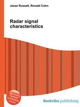 Paperback Radar Signal Characteristics Book