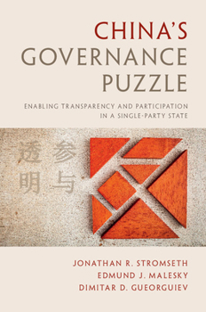 Paperback China's Governance Puzzle: Enabling Transparency and Participation in a Single-Party State Book