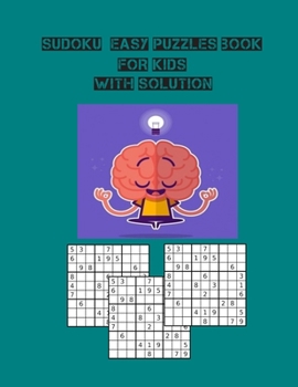 Paperback sudoku easy puzzel book for kids with solution Book