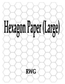 Paperback Hexagon Paper (Large): 200 Pages 8.5" X 11" Book