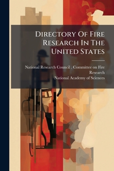 Paperback Directory Of Fire Research In The United States Book