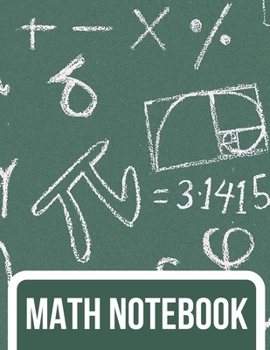 Paperback Math Notebook: Graphing Paper Composition Notebook - 4 x 4 Grid per Inch Book