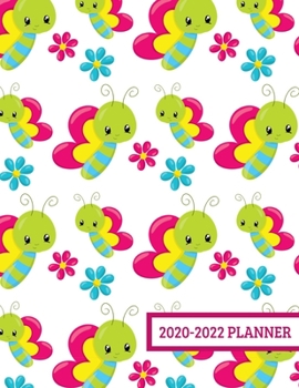Paperback 2020-2022 Planner: 3 Year Planner - 36 Month Calendar Planner Diary for Next Three Years With Notes - Cute Butterfly Caterpillar (8.5"x11 Book