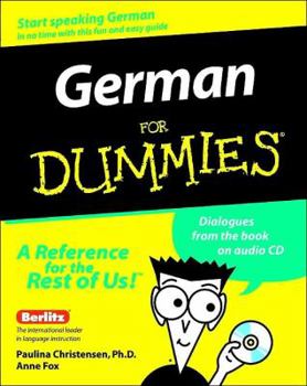 Paperback German for Dummies [With CD] Book