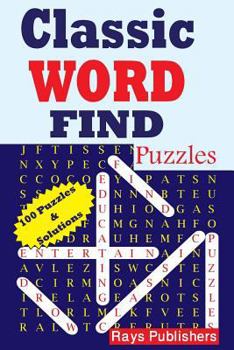 Paperback Classic Word Find Puzzles [Large Print] Book