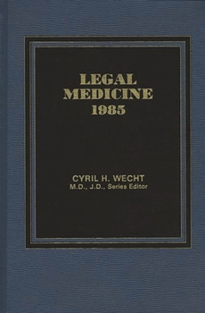 Hardcover Legal Medicine 1985 Book