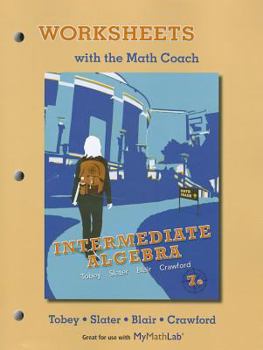 Paperback Worksheets with the Math Coach: Intermediate Algebra Book