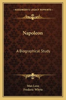 Paperback Napoleon: A Biographical Study Book