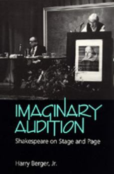 Paperback Imaginary Audition: Shakespeare on Stage and Page Book