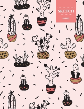 Sketch  110 Pages: Cactus Sketchbook for Kids, Teen and College Students | Succulent Llama Pattern