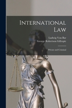 Paperback International Law: Private and Criminal Book