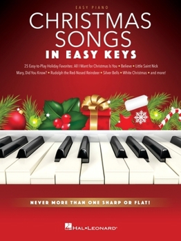 Paperback Christmas Songs - In Easy Keys: Never More Than One Sharp or Flat! Book