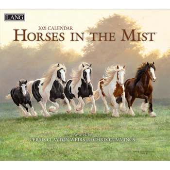 Calendar Horses in the Mist 2021 Wall Calendar Book