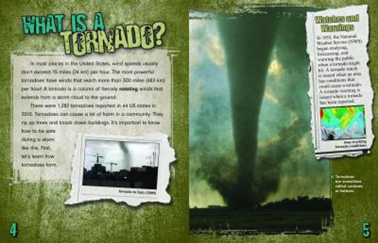 Paperback Terrifying Tornadoes Book
