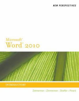Paperback New Perspectives on Microsoft Word 2010: Introductory Book