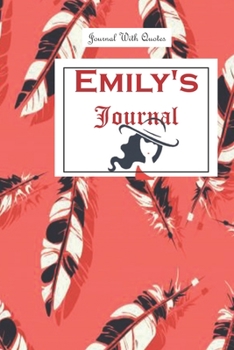 Emily Journal: 6x9 inch Lined journal or diary or notebook to write ideas, study and make plans.