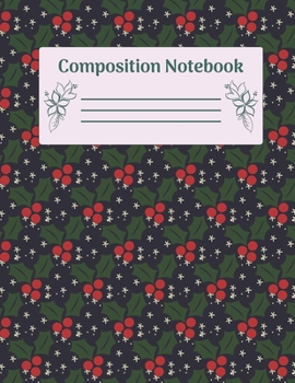 Paperback Composition Notebook: Christmas Composition Notebook College Ruled Notebooks Paper - Xmas Composition Notebook (Diary, Journal) 8.5x11in 110 Book