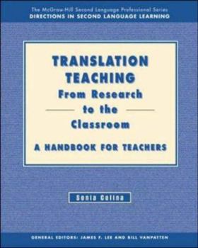 Paperback Translation Teaching: From Research to the Classroom Book